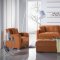 Kubo Sectional Sofa Bed in Rainbow Orange Fabric by Istikbal