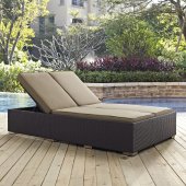 Convene Outdoor Patio Double Chaise 2177 Choice of Color- Modway