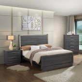 B130 Bedroom Set 5Pc in Gray by FDF