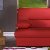 Regata Escudo Red Sofa Bed in PU by Istikbal