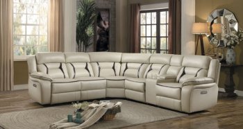 Amite Power Motion Sectional Sofa 8229 Beige by Homelegance [HESS-8229 Amite 6Pc Set]
