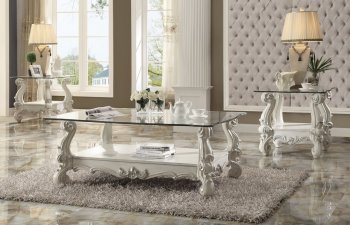 Versailles Coffee Table in Bone White by Acme 82103 w/Options [AMCT-82103 Versailles]