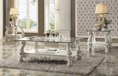Versailles Coffee Table in Bone White by Acme 82103 w/Options
