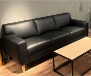 Callee Sofa LV02700 in Black Leather by Acme w/Options