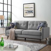 Prompt Sofa in Light Gray Fabric by Modway