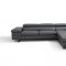 Rimini Sectional Sofa in Dark Gray Leather by J&M