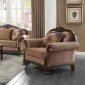 Chateau De Ville Chair 58267 in Tan Fabric by Acme w/Options