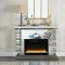 Noralie Fireplace w/Bluetooth AC00509 in Mirrored by Acme
