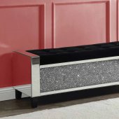 Noralie Bench w/Storage AC00534 in Mirror by Acme