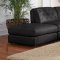 Quinn Sectional Sofa 6Pc Black Bonded Leather 551031 - Coaster