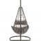 Uzae Patio Swing Chair 45105 in Gray & Charcoal by Acme