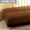 Hamilton Brown Fabric Sofa Bed Convertible w/Storage