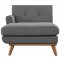 Engage Sectional Sofa in Gray Fabric by Modway w/Options
