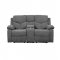 Kalen Motion Sofa 55440 in Gray Chenille by Acme w/Options