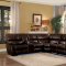 Pecos Power Motion Sectional Sofa 8480BRW Brown by Homelegance