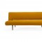 Unfurl Sofa Bed in 507 Curry Fabric by Innovation w/Wooden Legs