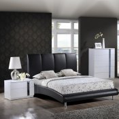 8272-Jody Bedroom by Global w/Black Upholstered Bed & Options
