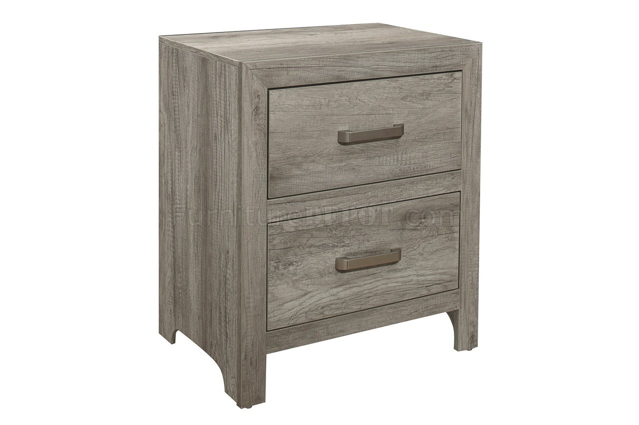 Mandan 5Pc Bedroom Set 1910GY in Weathered Gray by Homelegance
