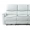 U1790 Power Motion Sofa & Loveseat Set Light Gray PU by Global