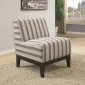 902610 Accent Chair Set of 2 in Striped Fabric by Coaster