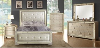 Loraine Bedroom Set CM7195 in Champagne Tone w/Options [FABS-CM7195]
