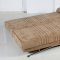 Soft Brown Microfiber Modern Convertible Sofa Bed w/Storage
