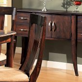 Distressed Cherry Finish Formal Contemporary Server