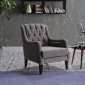 Pearle Accent Armchair in Gray Fabric by Bellona