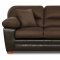 Brown Godiva Microfiber Sofa & Loveseat Set w/Accent Pillows