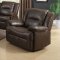 Romulus Motion Reclining Sofa 52815 in Espresso Leather-Aire