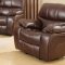 7732 Reclining Sofa in Burgundy Brown Leatherette w/Options