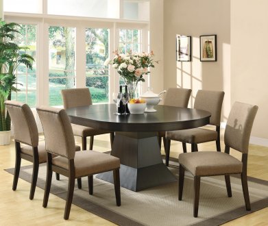 Myrtle Dining Table 103571 by Coaster in Coffee w/Options