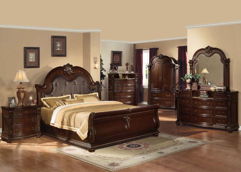 Acme Cherry Finish Classic Anondale Bedroom w/Optional Items - Click Image to Close