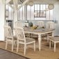 Summer 7Pc Dining Set CM3753T in Antique White & Gray