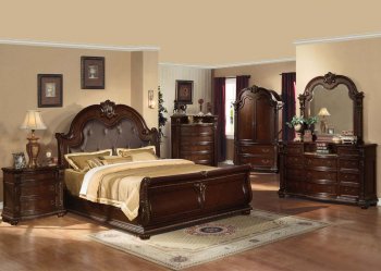 Acme Cherry Finish Classic Anondale Bedroom w/Optional Items [AMBS-10310-Anondale]