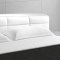 Dream Bed in White Bonded Leather by J&M w/Optional Nightstands