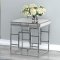 723078 3Pc Coffee & End Table Set in Chrome & Mirror by Coaster