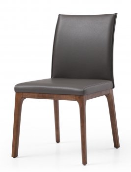 Windsor Low Back Dining Chair Set of 2 by J&M in Dark Gray [JMDC-Windsor Low Back]