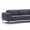 Manhattan Sectional Sofa in Dark Gray Leather by ESF