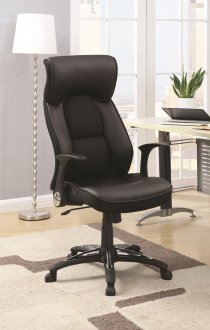 800047 Office Chair in Black Vinyl by Coaster