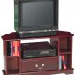 Cherry Finish Traditional TV Stand w/Drawer & Shelves
