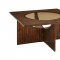 Akita Coffee Table w/4 Stools & 2 End Tables Set by Homelegance
