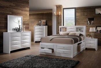 Ireland Bedroom 21700 in White by Acme w/Options [AMBS-21700 Ireland]