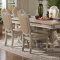 Veronica Dining Room 7Pc Set in Antique Style White w/Options