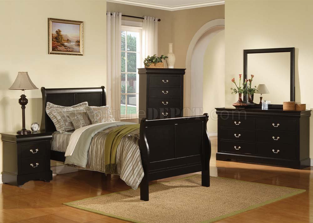 Coaster Furniture Beds Louis Philippe 202411T Twin Sleigh Bed