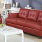 15100 Sofa in Red Bonded Leather by Acme w/Options