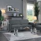Venture Sofa & Loveseat 9594DGY in Dark Gray by Homelegance