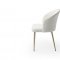 109 Dining Table White & Gold by ESF w/Optional 2107 Chairs