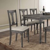 Wallace Dining Room Set 5Pc 71435 Weathered Gray by Acme