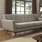 Engage Sofa in Granite Fabric by Modway w/Options